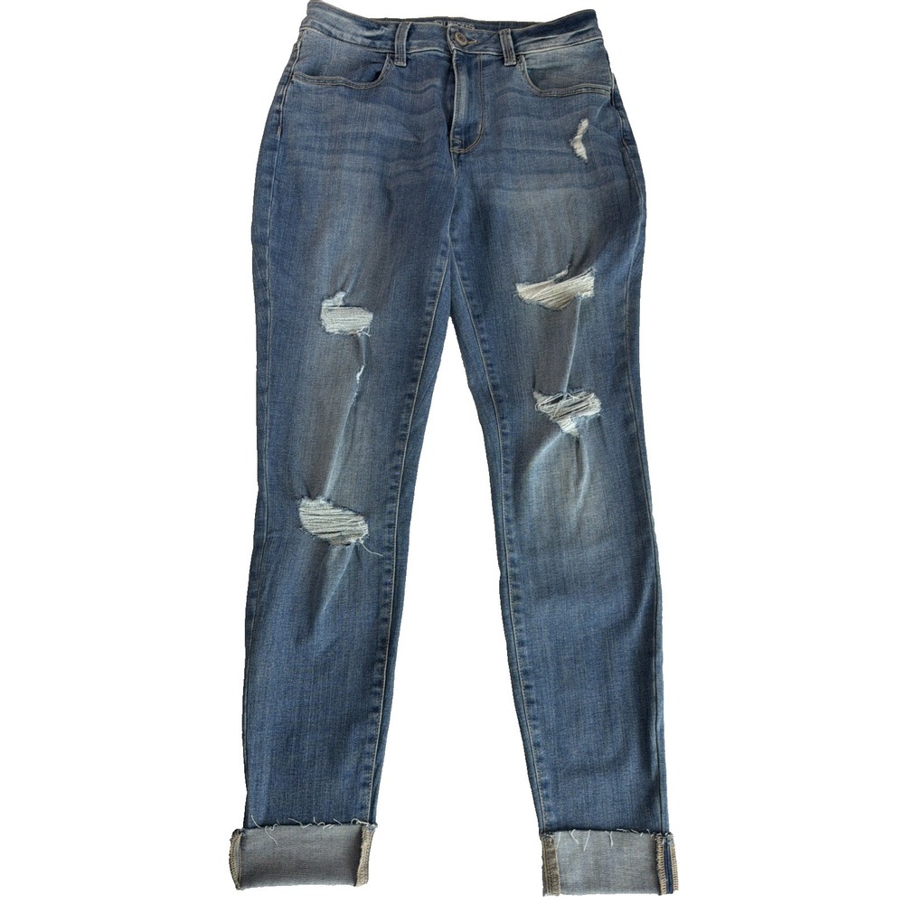 BB4~ Women's Maurice's High Rise Medium Reg Skinny Jean Med Wash